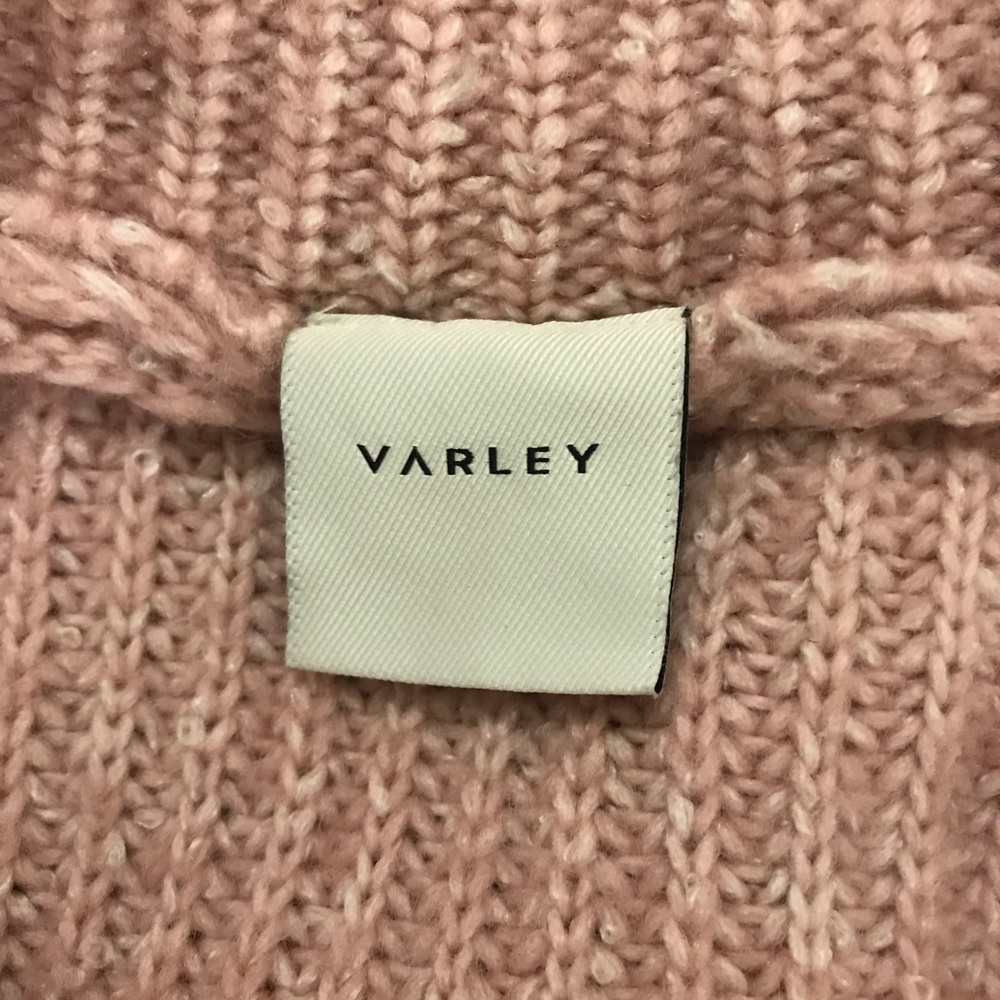 VARLEY Sweater Pink Peverel/Ribbed-Knit Button SZ M - Picture 8 of 12